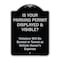 Signmission Designer Series-Is Your Parking Permit Displayed & Visible, 24" x 18", BS-1824-9969 A-DES-BS-1824-9969 - alternate 1